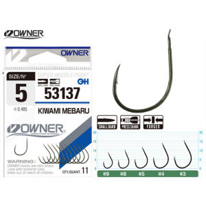 Háčky OWNER Kiwami Mebaru Green