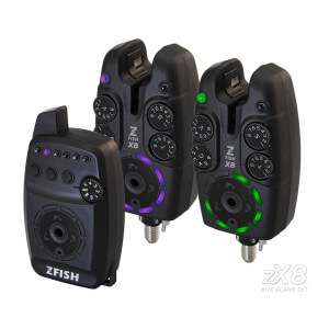 Sada 2 signalizátorů ZFISH Bite Alarm ZX8 s příposlechem