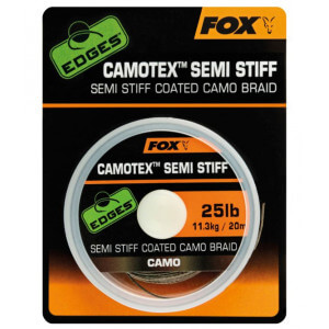Návazcové šňůra FOX Edges Camotex Semi Stiff