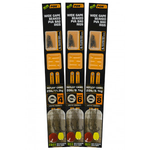 Návazce FOX Edges Wide Gape beaked PVA Bag Rigs