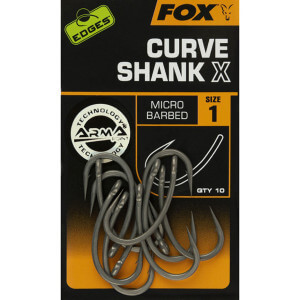 Háčky FOX Edges Curve Shank X