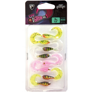 SET 8x twister FOX Micro Grub Tail Mixed Colour