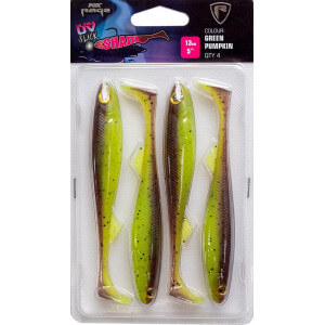 Obrázek 2 k Set nástrah FOX Rage Slick Shad Ultra UV Green Pumpkin