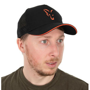Kšiltovka FOX Collection Trucker Cap Black & Orange