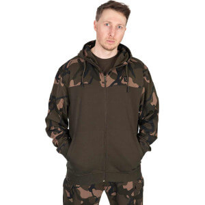 Mikina FOX LW Khaki Camo Split Zip Hoody