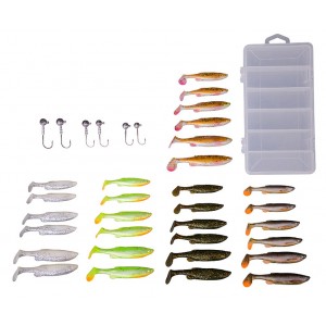 Set nástrah SAVAGE GEAR Fat Minnow T-Tail Kit