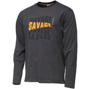 Triko SAVAGE GEAR Simply Logo Tee Long Sleeve