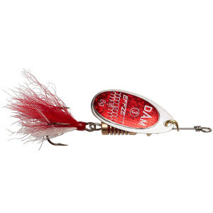 Blyskáč DAM Effzett Standard Dressed Spinner, Reflex Red