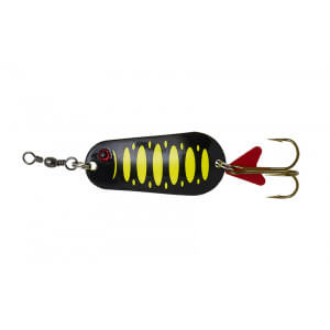 Plandavka DAM Effzett Standard Spoon délka 6,5 cm, hmotnost 30 g, barva Fluo Yellow/Black UV