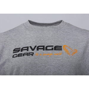 Obrázek 4 k Tričko SAVAGE GEAR Signature Logo T-Shirt Grey Melange
