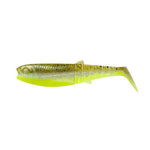 Nástraha SAVAGE GEAR Cannibal Shad, 5 ks C - Green Pearl Yellow