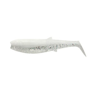 Nástraha SAVAGE GEAR Cannibal Shad, 5 ks G - White Flash UV