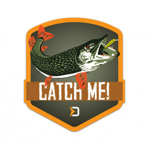 Nálepka DELPHIN CatchME! Šťuka