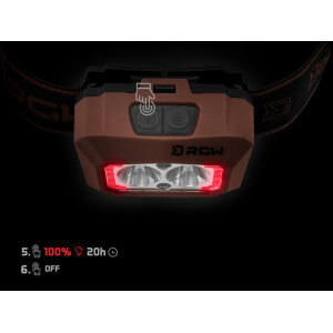 Obrázek 6 k SET = Čelovka DELPHIN RGW Pro + lampa + filetovací nůž