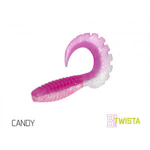 Umělá nástraha DELPHIN Twista UVs 10 cm, 5 ks Candy