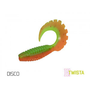 Umělá nástraha DELPHIN Twista UVs 10 cm, 5 ks Disco