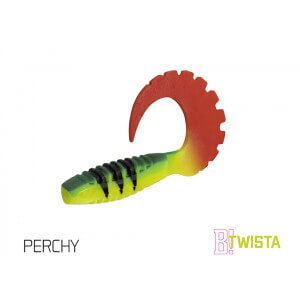 Umělá nástraha DELPHIN Twista UVs 10 cm, 5 ks Perchy