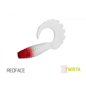 Umělá nástraha DELPHIN Twista UVs 10 cm, 5 ks RedFace