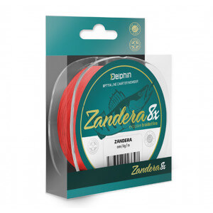 Šňůra DELPHIN Zander 8 červená