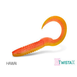 Nástrahy DELPHIN TwistaX Eeltail UVs 6 cm, 5 ks Hawai