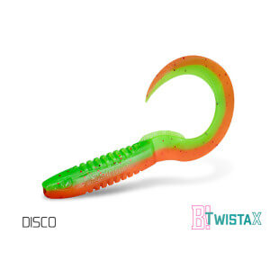 Nástrahy DELPHIN TwistaX Eeltail UVs 6 cm, 5 ks Disco