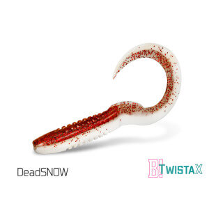 Nástrahy DELPHIN TwistaX Eeltail UVs 6 cm, 5 ks DeadSnow