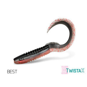 Nástrahy DELPHIN TwistaX Eeltail UVs 15 cm, 5 ks Best