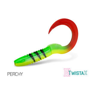 Nástrahy DELPHIN TwistaX Eeltail UVs 15 cm, 5 ks Perchy