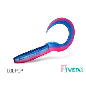 Nástrahy DELPHIN TwistaX Eeltail UVs 15 cm, 5 ks Lolipop