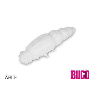 Umělá larva DELPHIN Bugo Cheese, 4 cm, 15 ks White