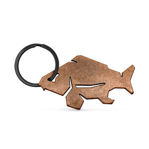 Klíčenka DELPHIN Carpener s otvírákem na láhve, bronzová