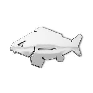 3D nálepka DELPHIN Carp, chrom