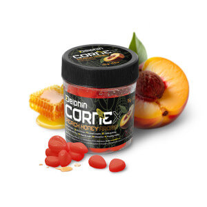 Umělá nástraha DELPHIN CorneX Pop Up, 60 ks, Medová broskev