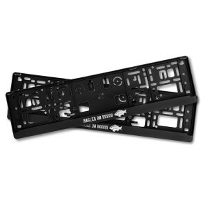 3D držiak ŠPZ DELPHIN Angler On Board, 2 ks