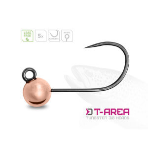 Wolframový jig DELPHIN T-Area BL, 5 ks, měděný