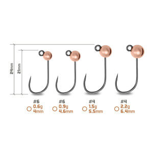 Obrázek 3 k Wolframový jig DELPHIN T-Area BL, 5 ks, měděný