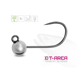 Wolframový jig DELPHIN T-Area BL, 5 ks, stříbrný