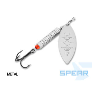 Rotačka DELPHIN Spear Metal, hmotnost 9,5 g, vel. 3
