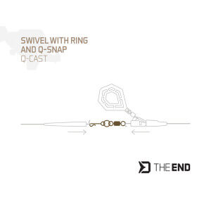 Obrázek 2 k Obratlík DELPHIN TheEnd Q-Cast s kroužkem a rychloklipem