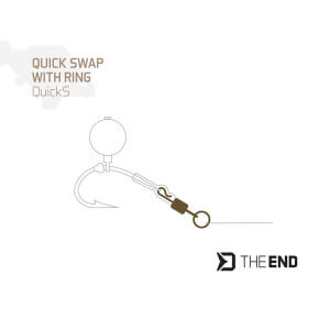 Obrázok 2 k Rýchloupínací obratlík s krúžkom DELPHIN TheEnd QuickS