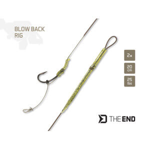 Obrázek 2 k Nadväzec DELPHIN TheEnd Blow Back Rig, 2ks, 20cm, 25lb, veľ. 8