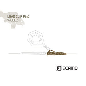 Obrázok 3 k Klip DELPHIN TheEnd sCamo Lead Clip PinC Woodz, 10 ks