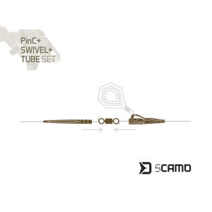Obrázok 3 k Set montáž DELPHIN TheEnd sCamo PinC + Swivel + Tube, 5 ks