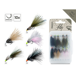 Sada umelých mušiek DELPHIN Fly, Wild Trout