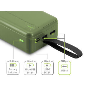 Obrázok 2 k Powerbanka DELPHIN PoweriX, 27000 mAh