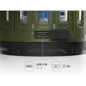 Obrázek 6 k Kempová lampa DELPHIN Moskyto 3 W/ 2600 mAh