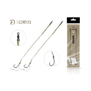 Nadväzec DELPHIN sCamo Skin Rig, 2 ks