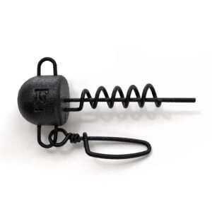 Skrutka FANATIK se strunkou s karabinou Štopor černá 001; 2 ks