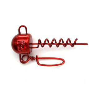 Skrutka FANATIK se strunkou s karabínou Štopor Red; 2 ks