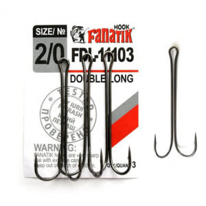 Dvojháčiky FANATIK FDL-11103 veľ. 2/0, balenie 3 ks